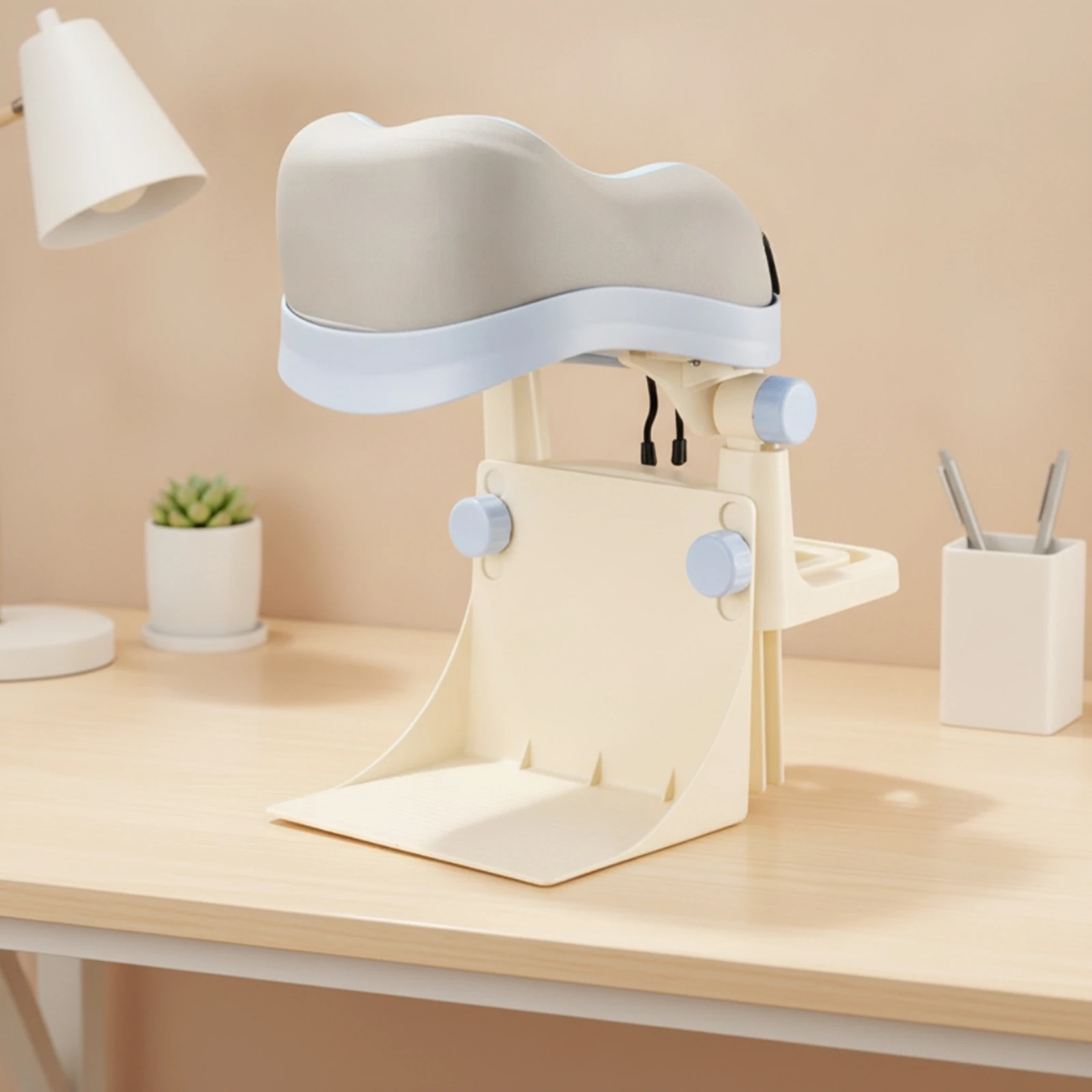 Adjustable Bedside Prone-Support Pillow Freestanding Memory Foam Prone Pillow with Clamps Comfortable Pressure Relieving
