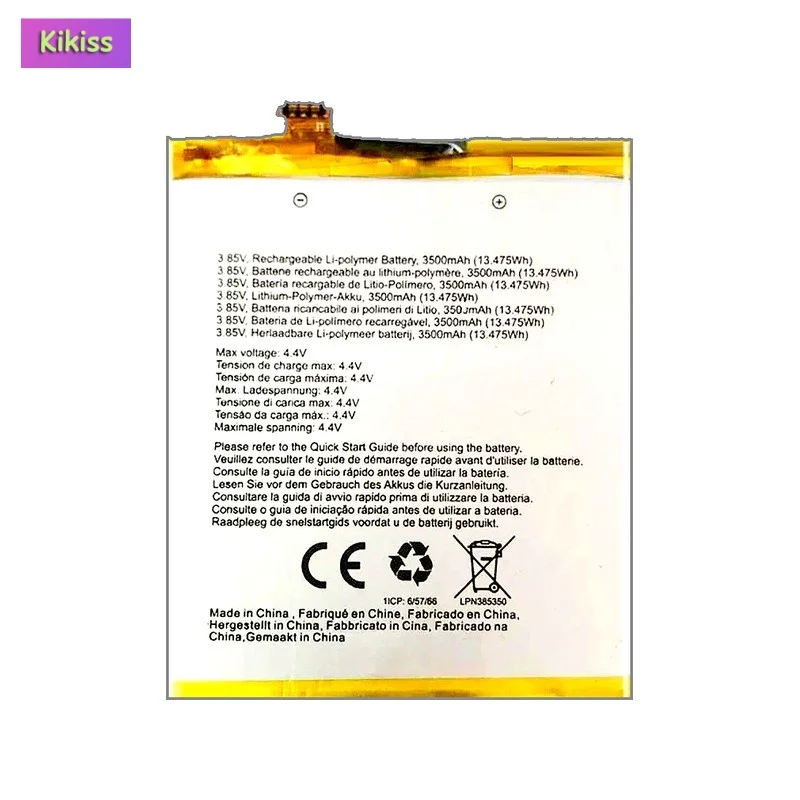 Replacement Mobile Phone Battery For Crosscall TREKKER X3 CORE-X3 ACTION-X3 LPN385350 3500mAh