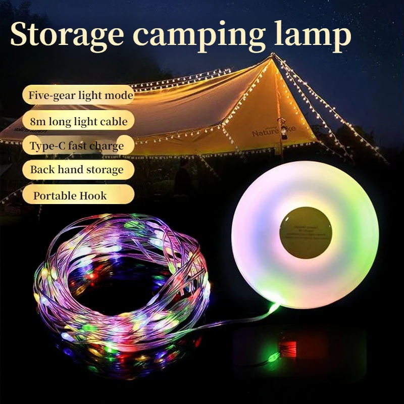 Outdoor Camping Lantern String, Hanging Lamp, Lantern Light, Light, Camp Lighting, Atmosphere, New