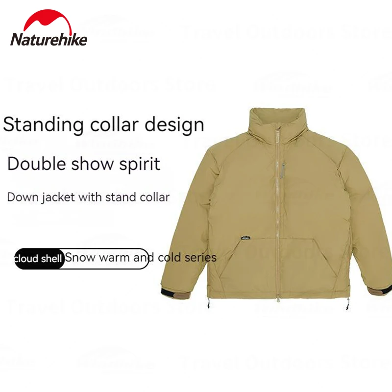 

Naturehike 800FP/1000FP Lightweight White Goose Down Coat Keep Warm Winter Waterproof Breathable Heating Jacket For Men Women