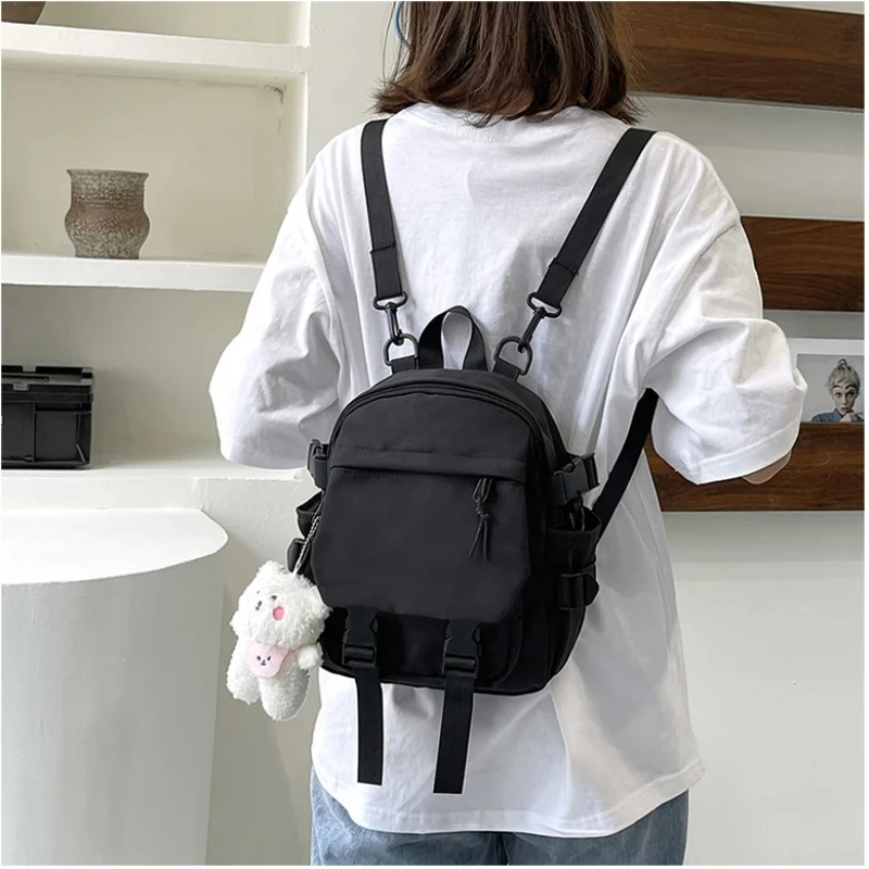 Moda Kawaii Mini zaino donna borsa a tracolla per ragazze adolescenti Multi-funzione piccolo Bagpack signore Travle scuola zaini