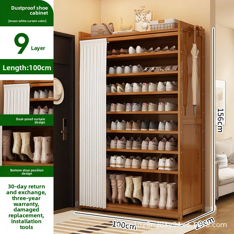 

Прочный многослойный шкаф для обуви, вместительный, экономящий место, пылезащитный, простой, утолщенный, для общежития.