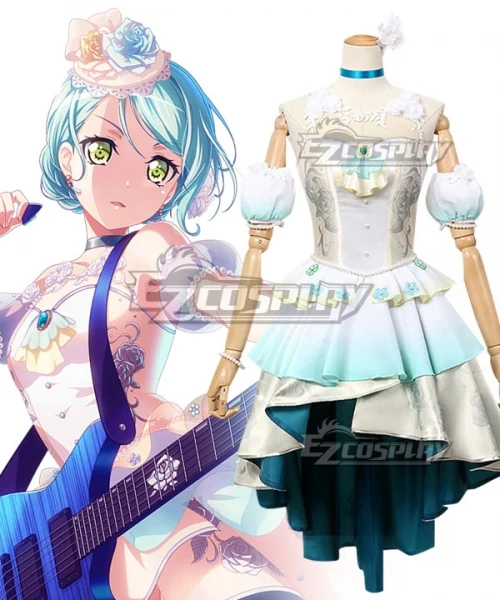 BanG Dream! Roselia Challenge For This New Job Hikawa Sayo Dress Girls Halloween Christmas Skirt Suit Cosplay Costume E001