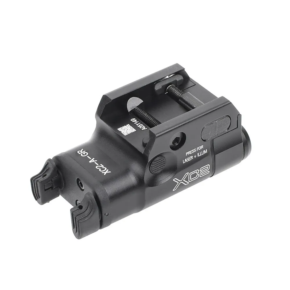 WADSN Tactica Scout XC2 Outdoor Hunting Weapon Glock 17 18 19 Hanging Metal Pistol Red Green Laser Flashlight Fit 20mm Rail