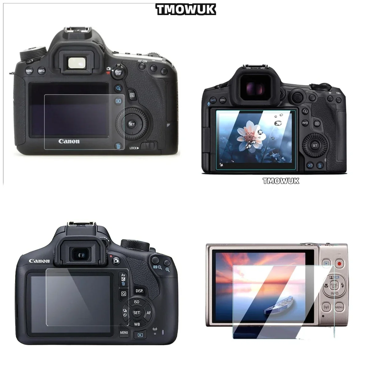 

For Canon R6 R7 Anti-Glare Privacy Screen Protector - 9H Tempered Glass With Anti-Scratch & Easy Peel