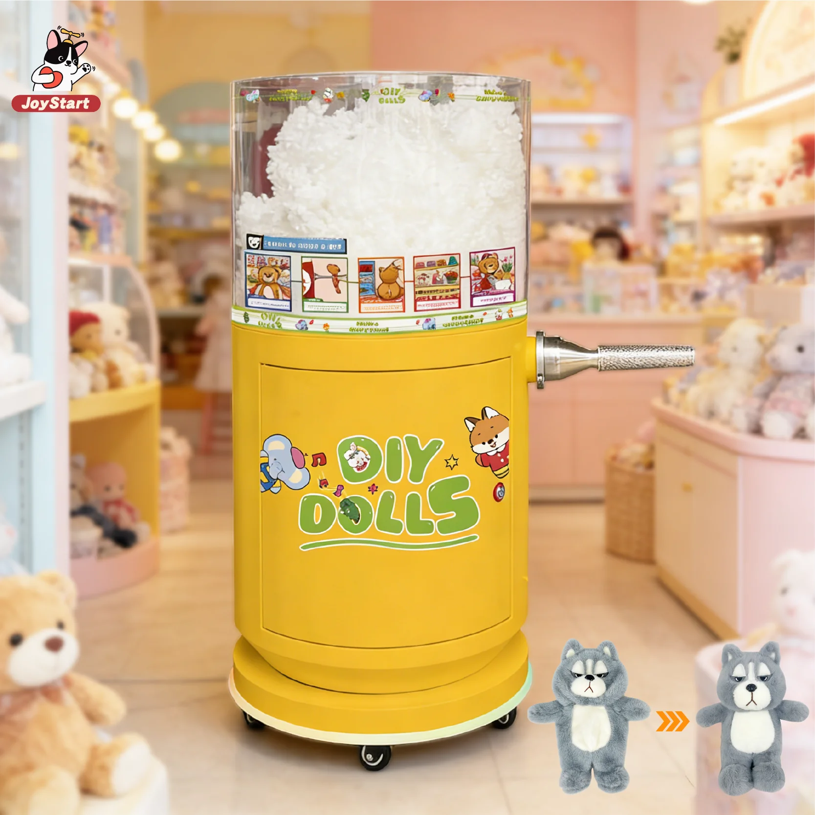 48kg Motor Textile Filling Machine For Teddy Bear PlushToy Stuffing Machine For Party Events 110V US Plug