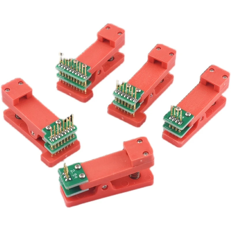 Test Stand Pcb Clip 2.54mm Spacing Clamp Fixture Fixture Probe Pogo Pin Download Program Burn 3p 4p 5p 6p 7p 8p 9p 10p