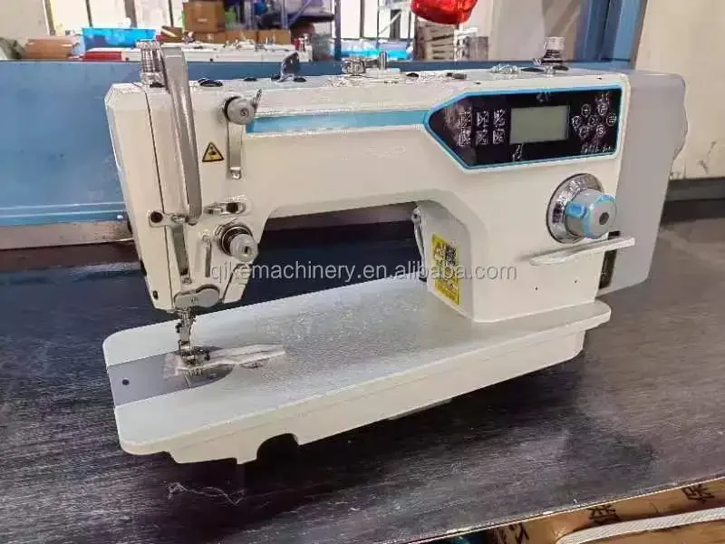 QK-800-A6 Single Needle High-Speed Computerized Automatic Flat-Bed Lock-Stitch Industrial Sewing Machine with Motor