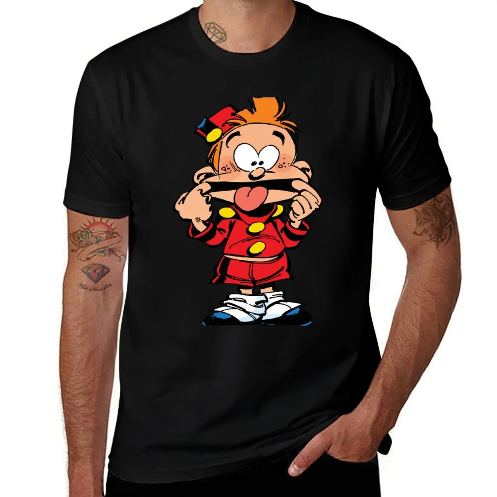 

Футболка Petit Spirou, мужская футболка, хлопковые футболки высокого качества, дизайнерская футболка