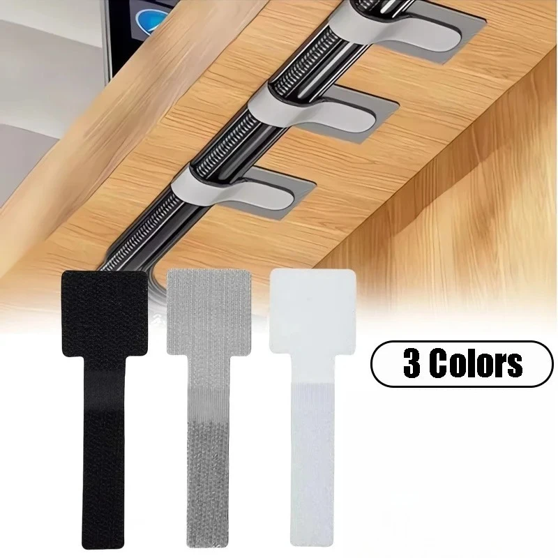 Reusable Cable Straps with Velcro Self-adhesive Power Cord Fixer Adjustable Rope Storage Table Management Storage and Sorting