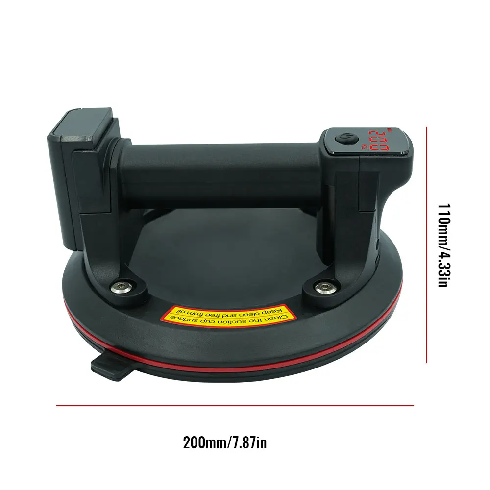 8 بوصة 200 كجم كوب شفاط المكنسة الكهربائية قدرة تحمل الثقيلة فراغ رافع لبلاط الجرانيت الزجاج دليل رفع Powerfu #3