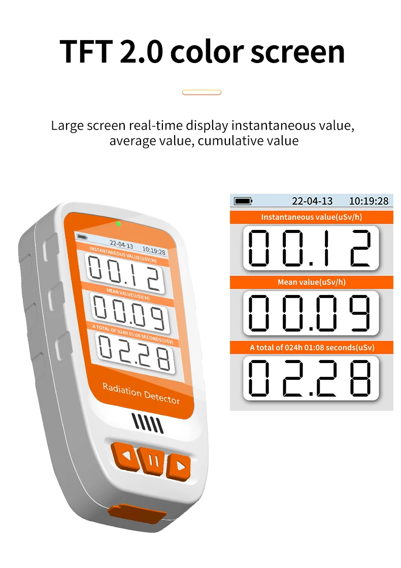 Aikesi HFS-20 Portable Nuclear Radiation Detector With LCD Display Gamma Detector