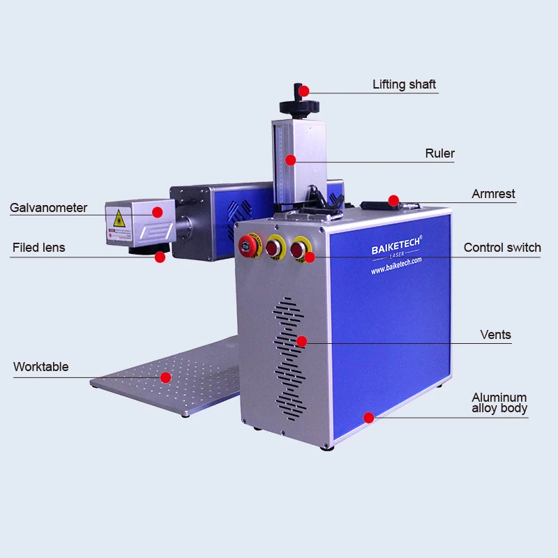 TH-30S 30 Вт портативный настольный CO2 лазерный маркировочный станок для кожи, бумаги, пластика, стекла, керамики, акрила, лазерной гравировки