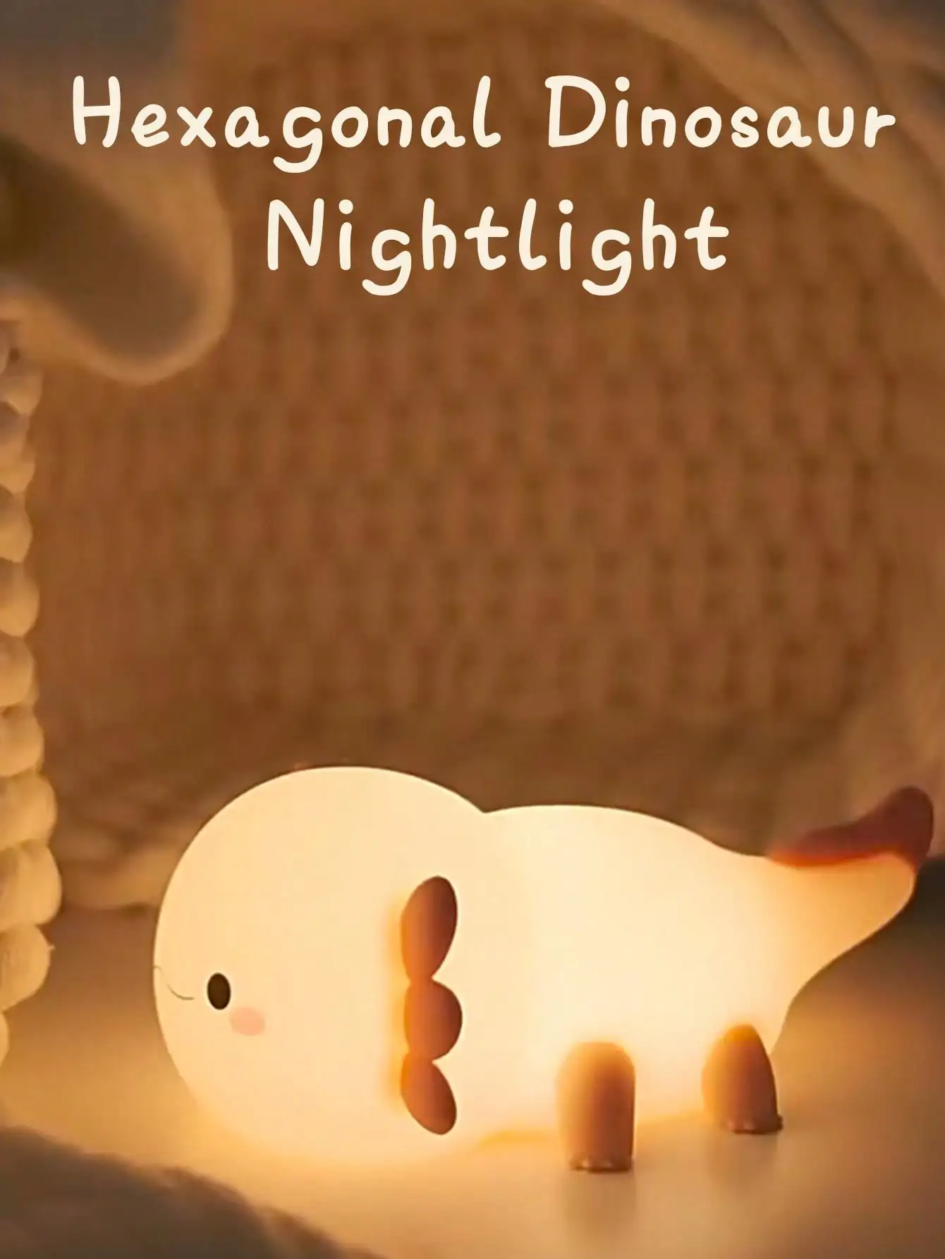 Creative Salamander Silicone LED Tap Light, 3 Brightness Levels, Long-Lasting Battery for Home & Gift