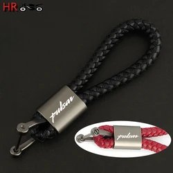 High Quality Key Chain Ring Accessories For Bajaj Pulsar 200 NS/200 RS/200 AS All Years Motorcycle Braided Rope Keyring Keychain