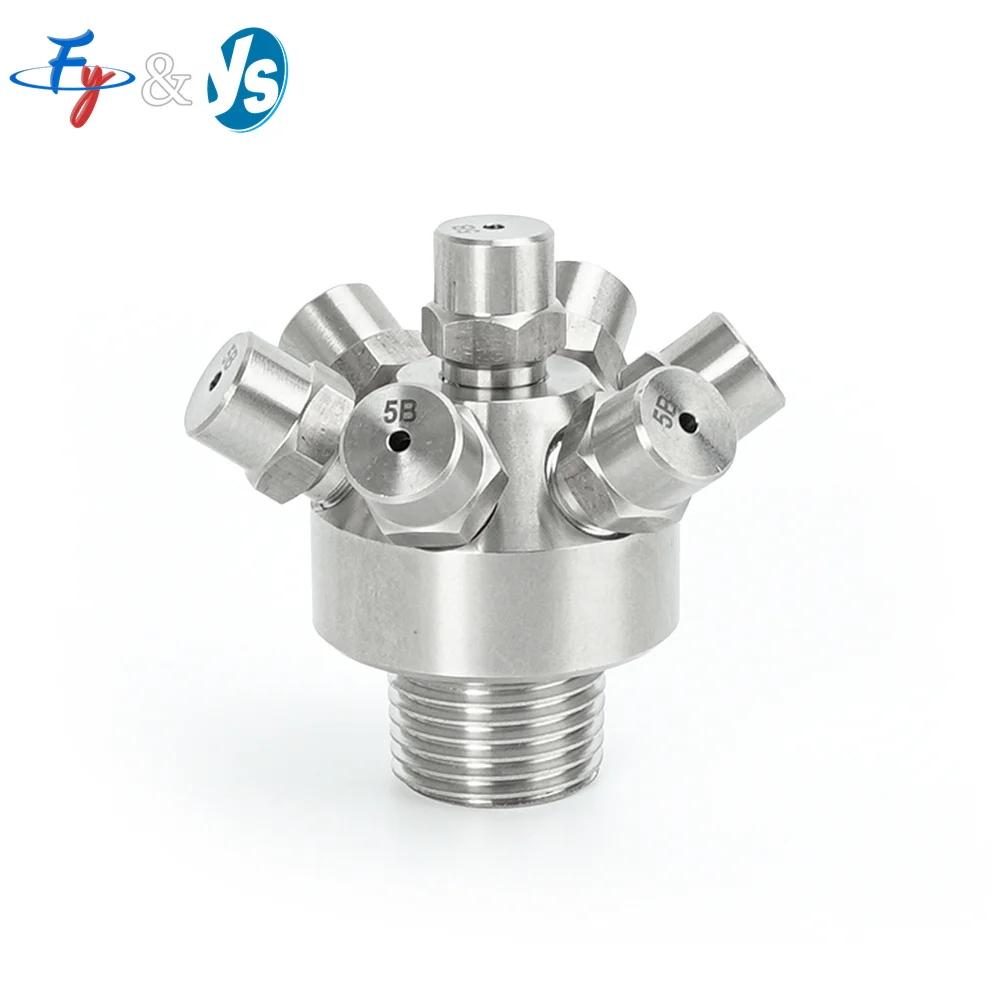 Stainless Steel Porous Atomizing Nozzle Cooling Dust Removal Cleaning Nozzle Solid Cone High-pressure Nozzle