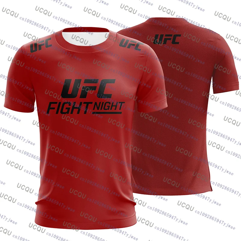 UFC 2025 موضة جديدة كونور مكجريجور مختلط فنون الدفاع عن النفس تي شيرت ثلاثية الأبعاد طباعة قصيرة الأكمام القتال القمم خمر ملابس رياضية MMA جيرسي #4