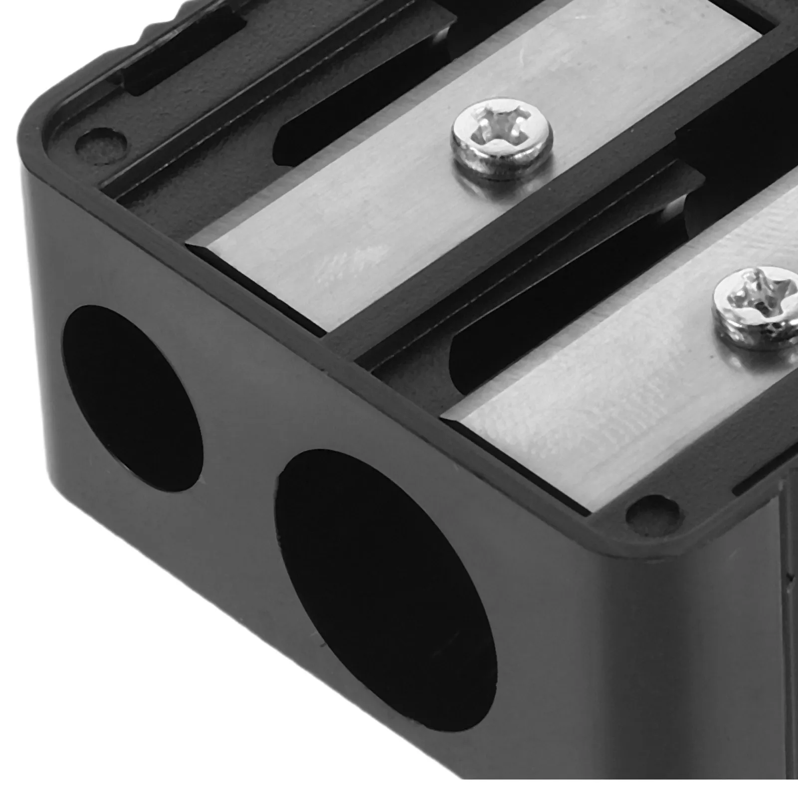 Set di 15 Affilapenne a Doppio Foro Portatili, Strumento di Precisione per Trucco, per Sopracciglia, Eyeliner e Matita per Labbra, Affilatura Professionale