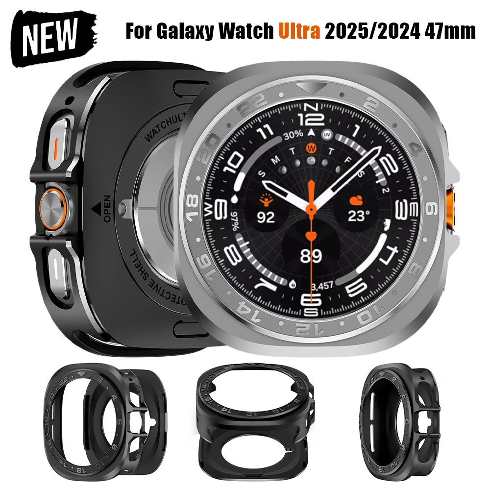 

Роскошный металлический чехол для Samsung Galaxy Watch Ultra 2025 47 мм, защитная крышка из сплава для Samsung Galaxy Watch ULTRA, защитный корпус