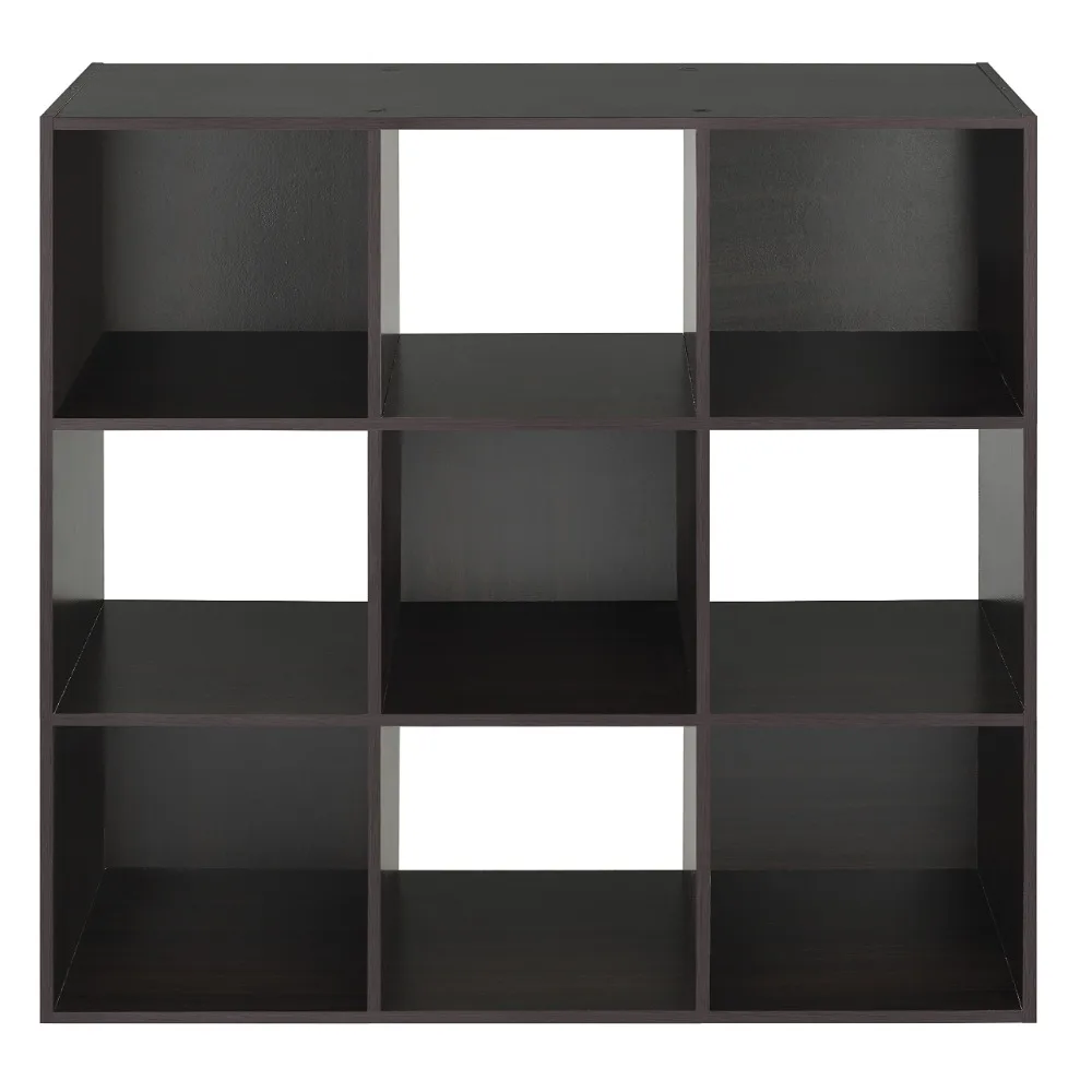 

9 Cube Organizer, Modern Bookcase and Bookshelve for Home & Office, Espresso