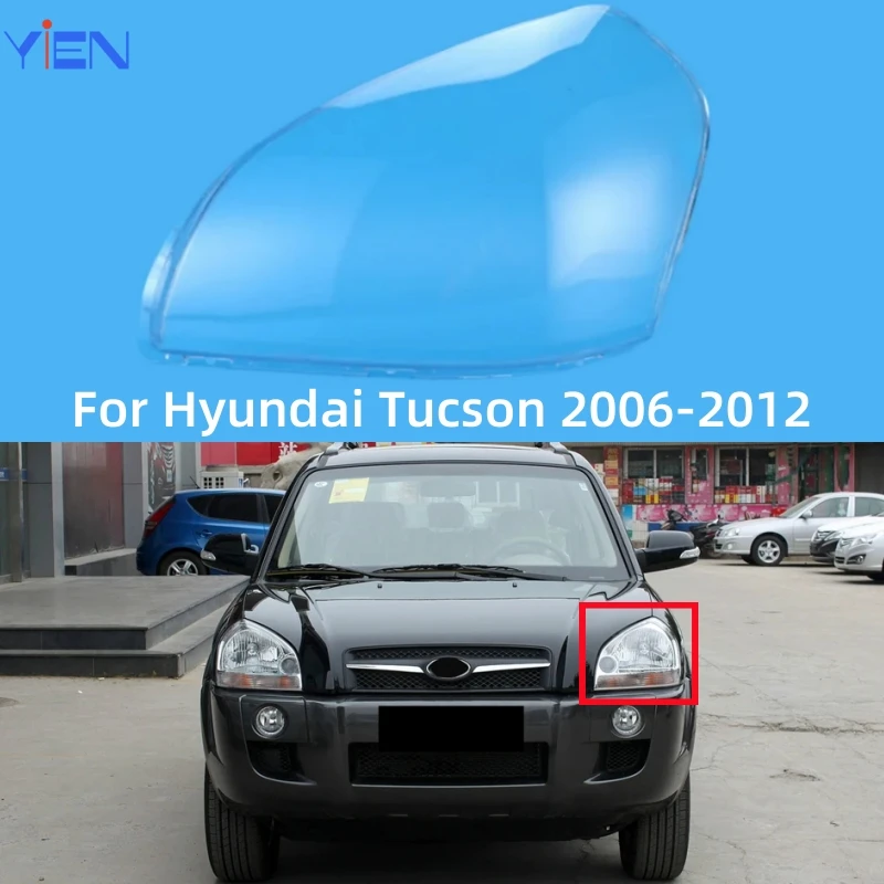 

For Hyundai Tucson 2006 2007 2008 2009 2010 2011 2012 Accessories Replace A Transparent PC Car Lights Shell Headlight Cover