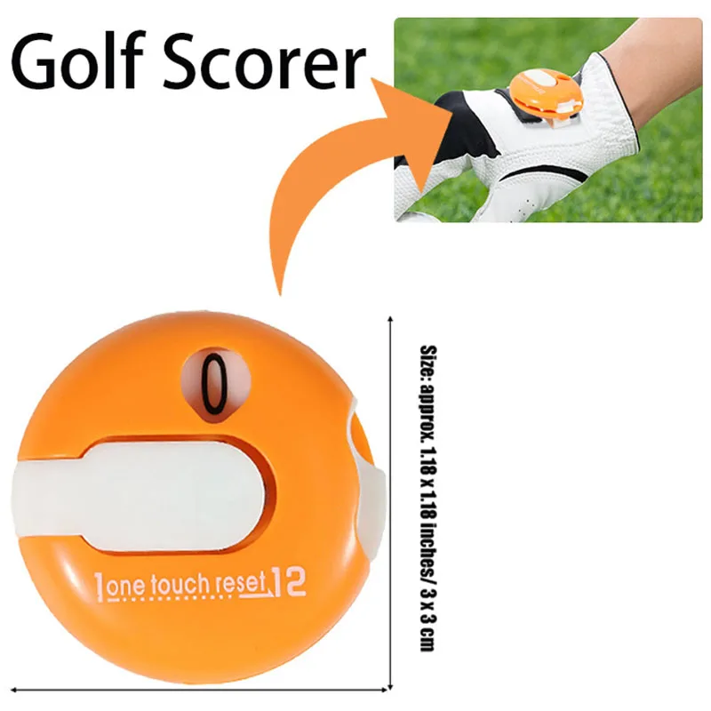 Golf Hat Clip Scorer One Click Zeroing Glove Clamp Counter  SC005