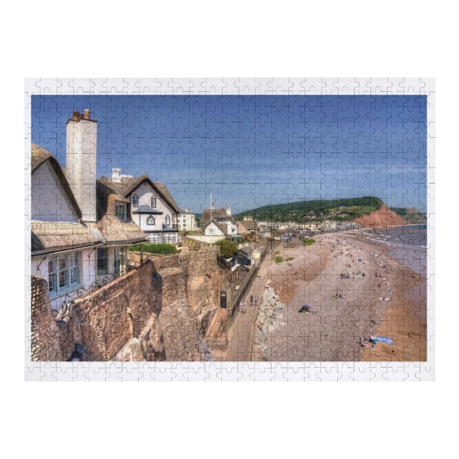 

Sidmouth Summer Seascape Jigsaw Puzzle Personalized Works Of Art Custom Photo Puzzle