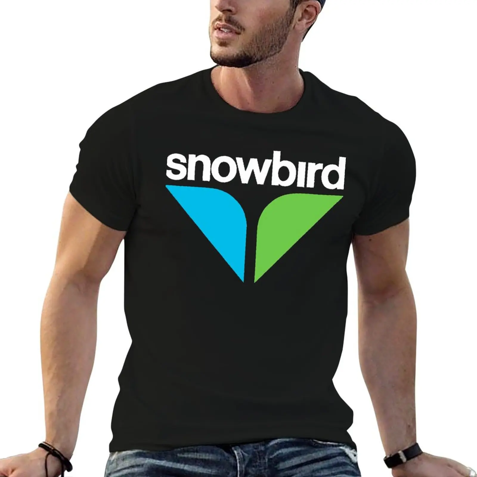 BEST SELLER Snowbird Logo Merchandise T-Shirt Sport Basic Moisture Wicking Tee