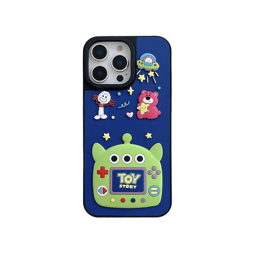 الكرتون الغريبة لعبة وحدة التحكم موضوع جراب هاتف آيفون 16 15 14 زائد 12 13 Mini 11 Pro XS Max XR X 16e حماية الغطاء الخلفي