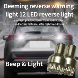 Beep Reverse Alarm Light automobile lamp lights sound halogen lamp bulb Back light reverse lights 12-