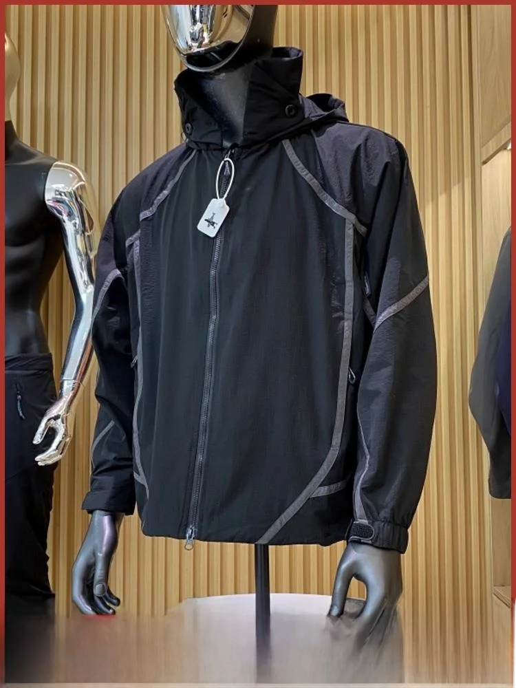 

Lightweight Outdoor Climbing Jaet Men's Women's Fall New Sle Durable Windproof Zipper Decoration Stand Fit Hiking Coat