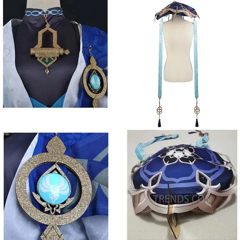Wanderer Costume Cosplay Set completo con cappelli Scaramouche Costume Cosplay Balladeer Cosplay Kimono Costume di Halloween