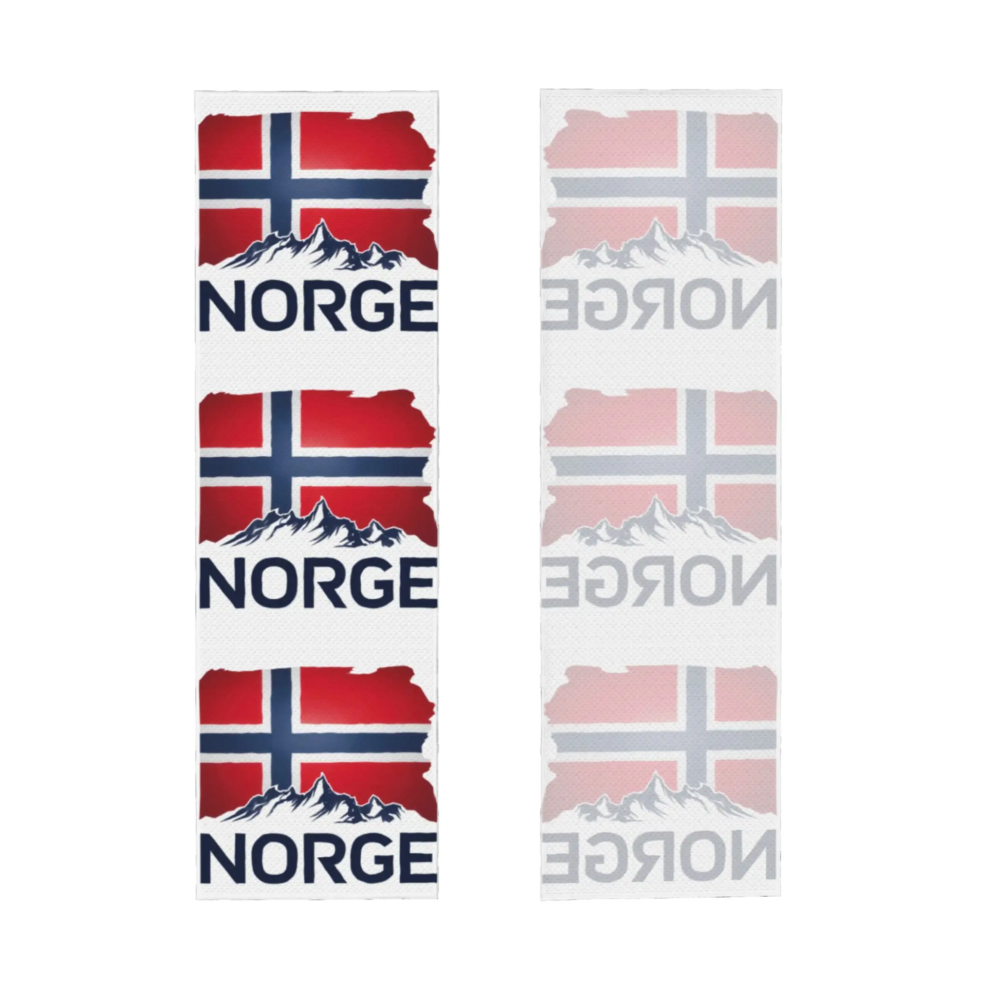 Norway Flag Cold Exercise Towel Quick Dry Face Towel Norwegian Flag Yoga Towels