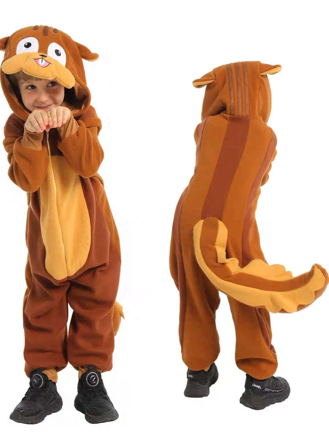 

Детский милый костюм белки, наряд для выступлений, детская одежда с животными, одежда для выступлений на сцене, полиэфирное волокно