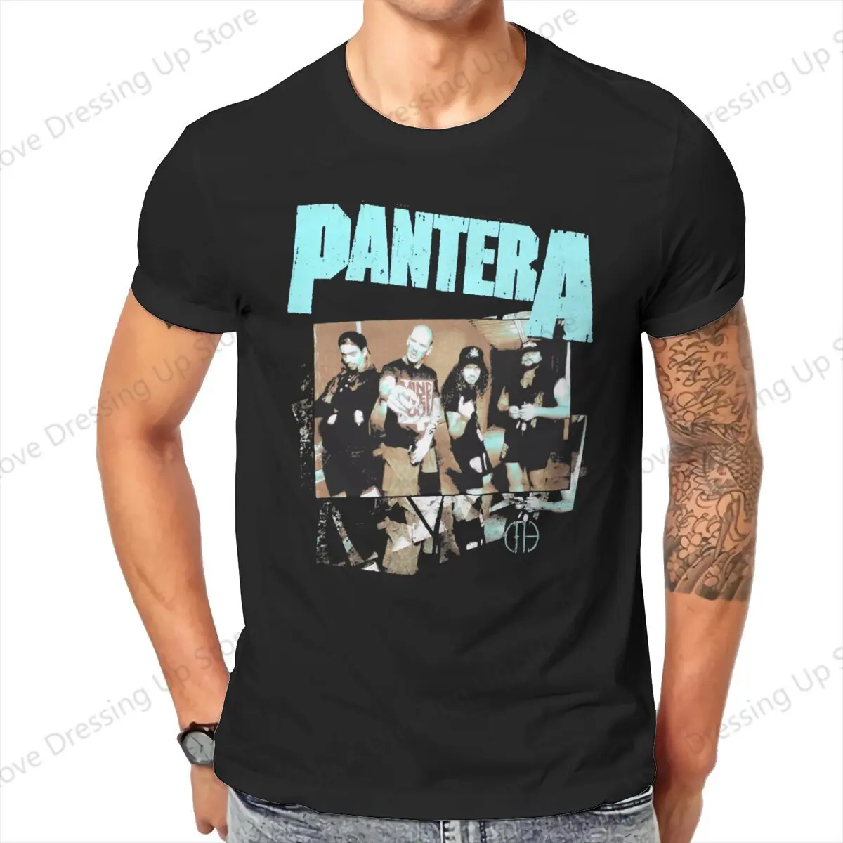 Pantera Best Looking Gentleman Print Cotton Short  Sleeved T-shirt Men Women Trend Fun Loose Tops