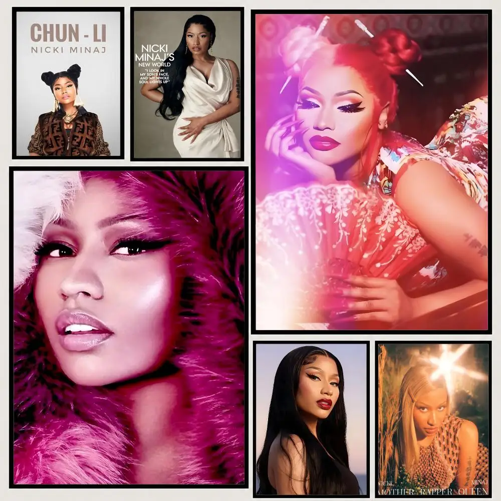 Rapper Nicki Minaj Poster High-definition  stickers, suitable for bedroom, living room, home decoration
