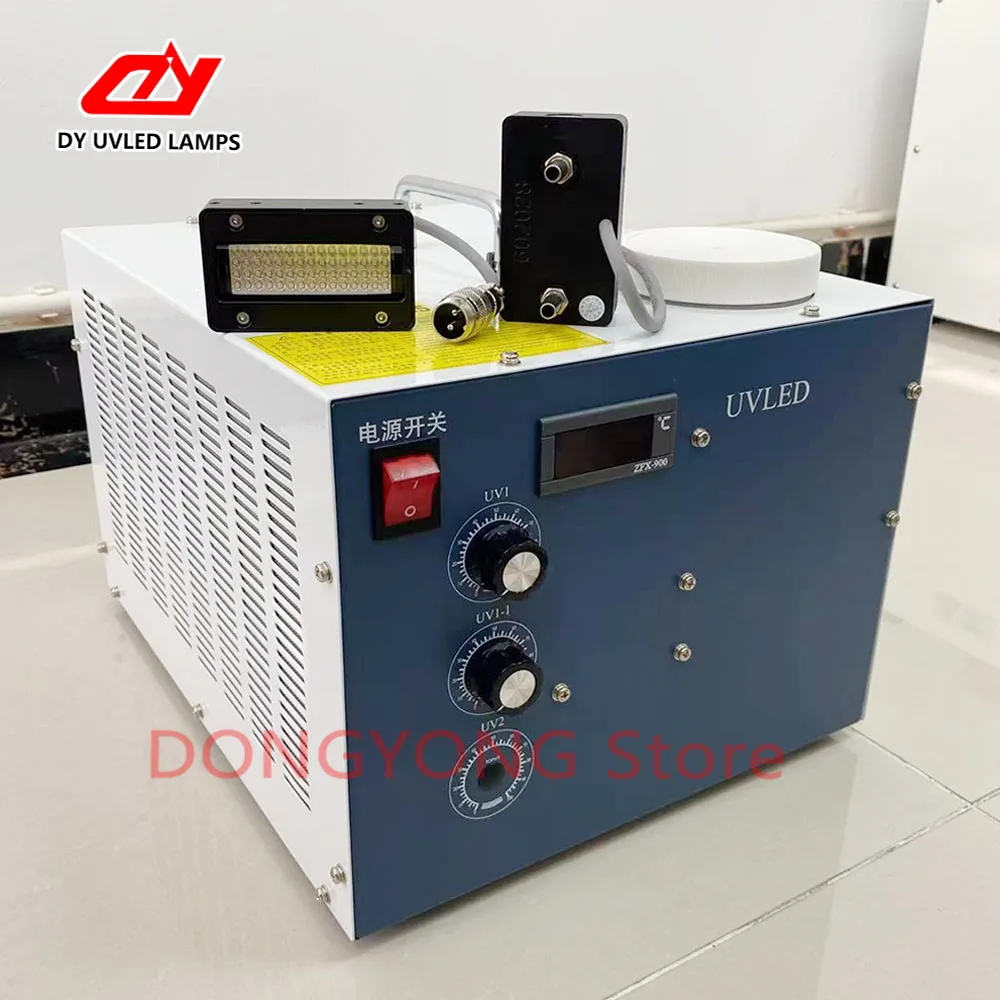 380W Water Cooling UV LED Curing Lamp 395nm UV Lamp For Printer Ink Epoxy Resin Glue Curing