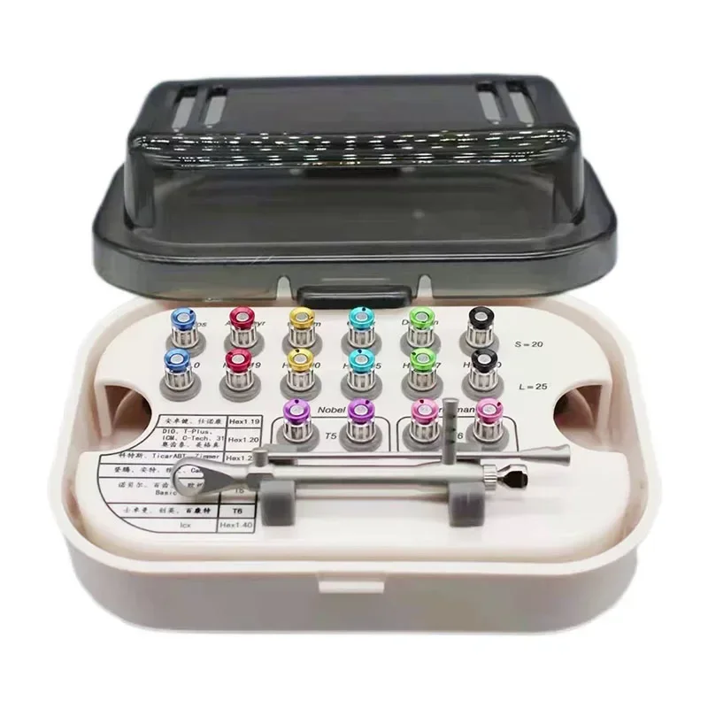 

220v New AR Implant Repair Universal Tool Box Dental Dentistry Universal Torque Wrench Screwdriver Dental