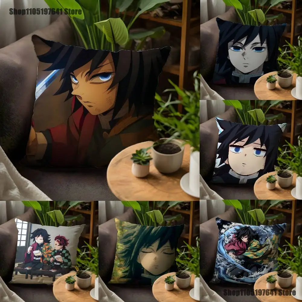 

Anime G-giyu T-tomiokaS Pillow Case For Sofa Decor Car Office Room Printing Cushion Cover Decorations and Protector