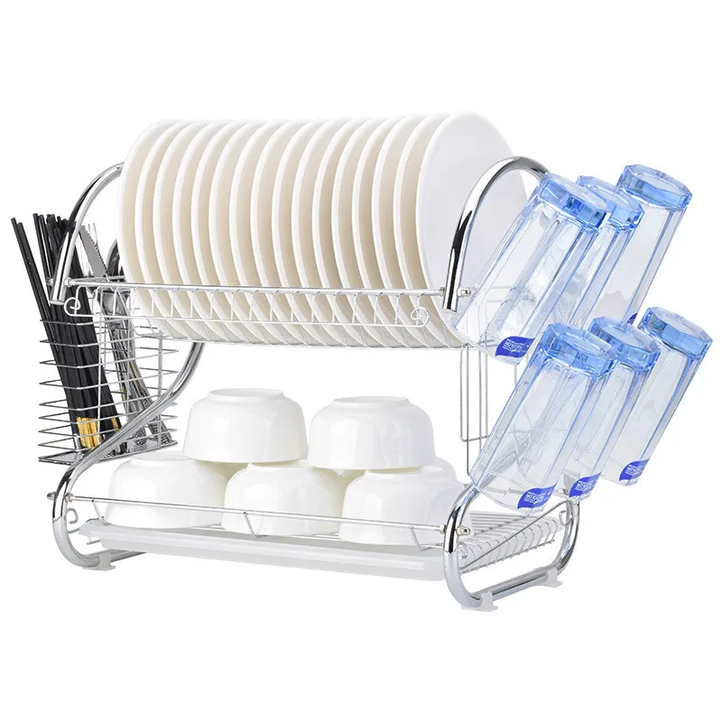 Kitchen Accessories Dish Rack Basket Galvanized Household Wash Great Kitchen Storage Sink Drain Drying Rack Organizer Spice Rack