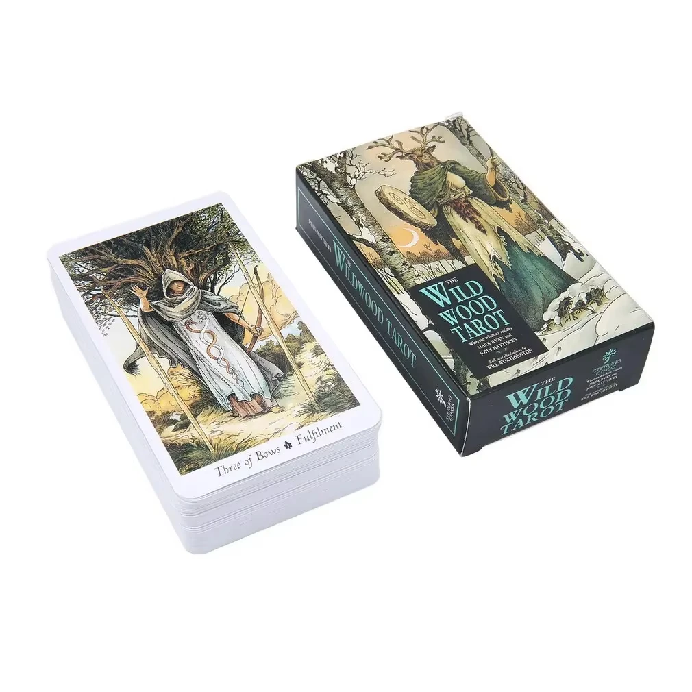 Neue Tarotkarten, Orakel-Deck, geheimnisvolle Wahrsagerei, Wildholz-Tarot-Deck
