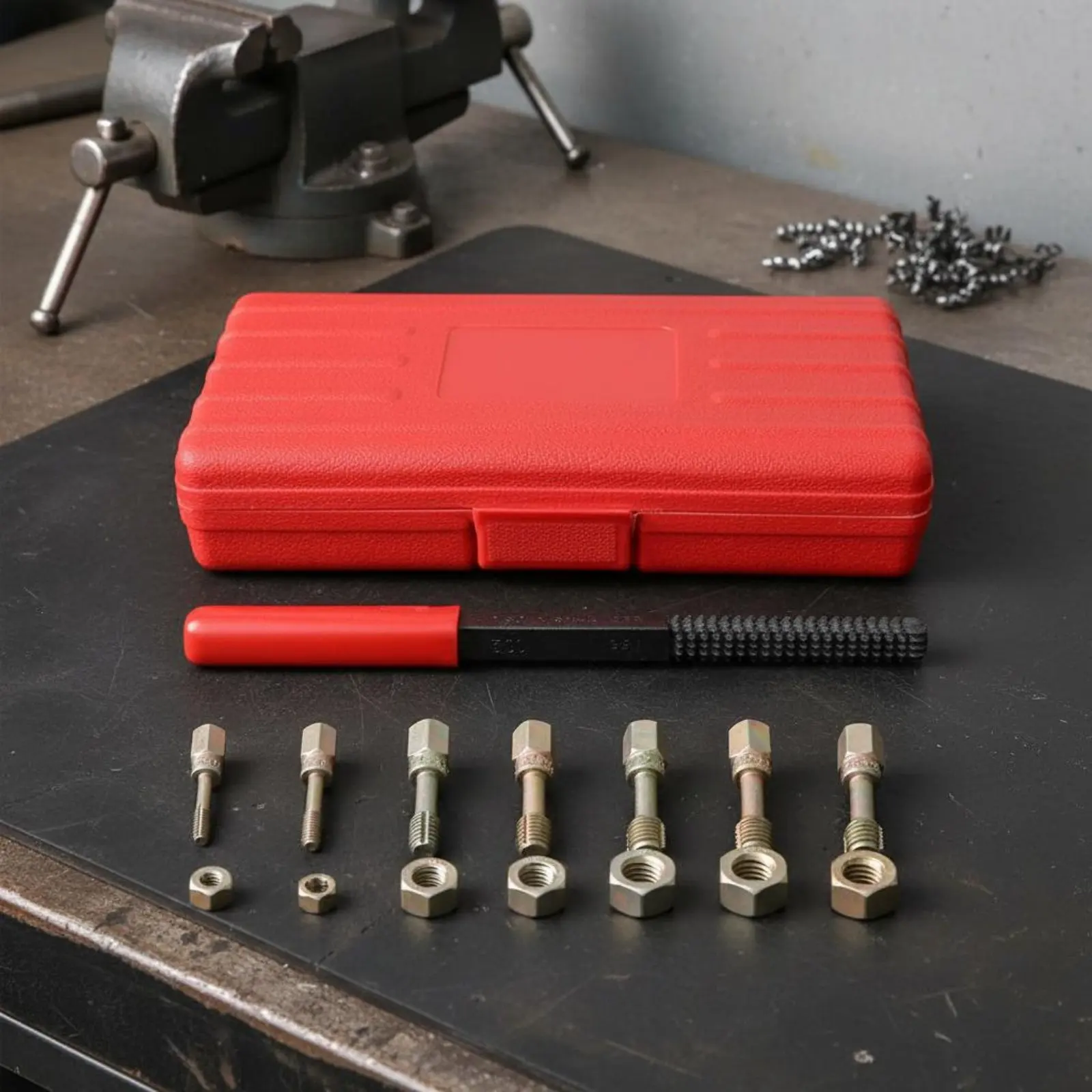 

15 Pieces Thread Repair Kit High Hardness Screw Thread Restorer Kit Rethread Repair Tool Exact Restoring for Garage