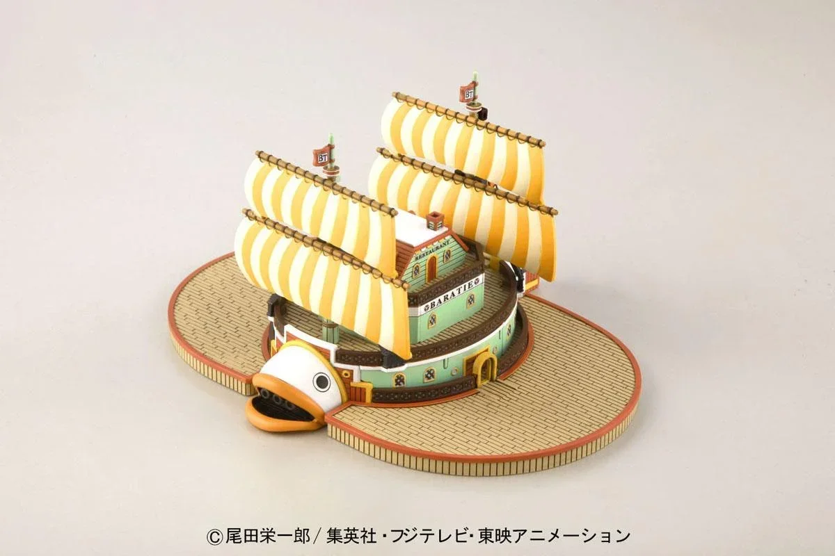 Bandai Original One Piece Grand Ship Collection Baratie SANJI Anime Action Figure Ship Model Kit Assembly/Assembling