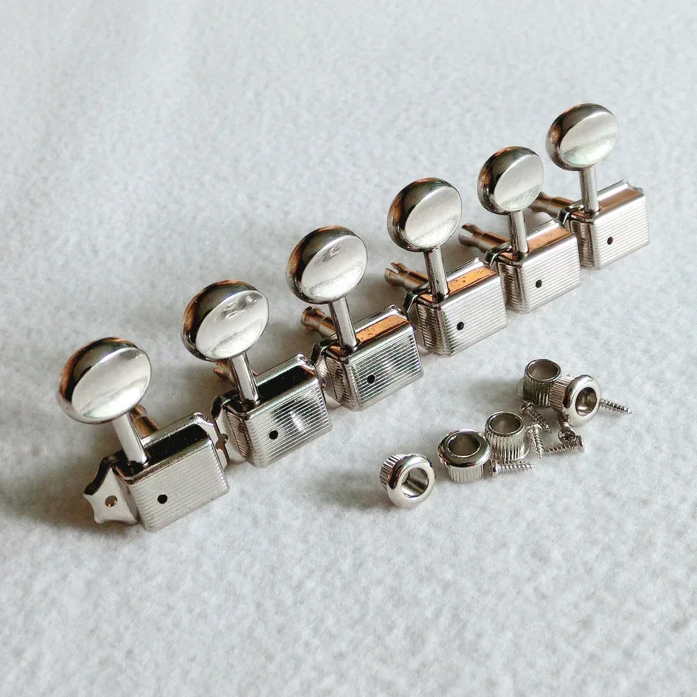 1set Kluson style Vintage Guitar Tuner with 8/9mm metal bushing 6 in line for ST TL Guitars