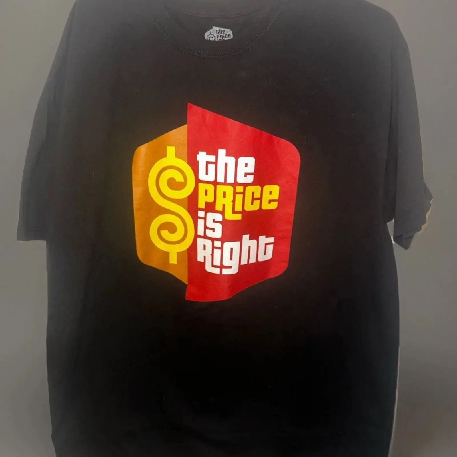 The price is right official retro 70s CBS TV Game show logo T Shirt Sz XL vintage Washed streetwear Comfortable