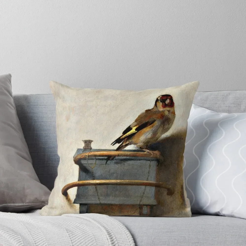 Carel Fabritius - The Goldfinch Throw Pillow christmas pillowcases Pillowcase Cushion luxury decor Throw Pillow Covers Pillow