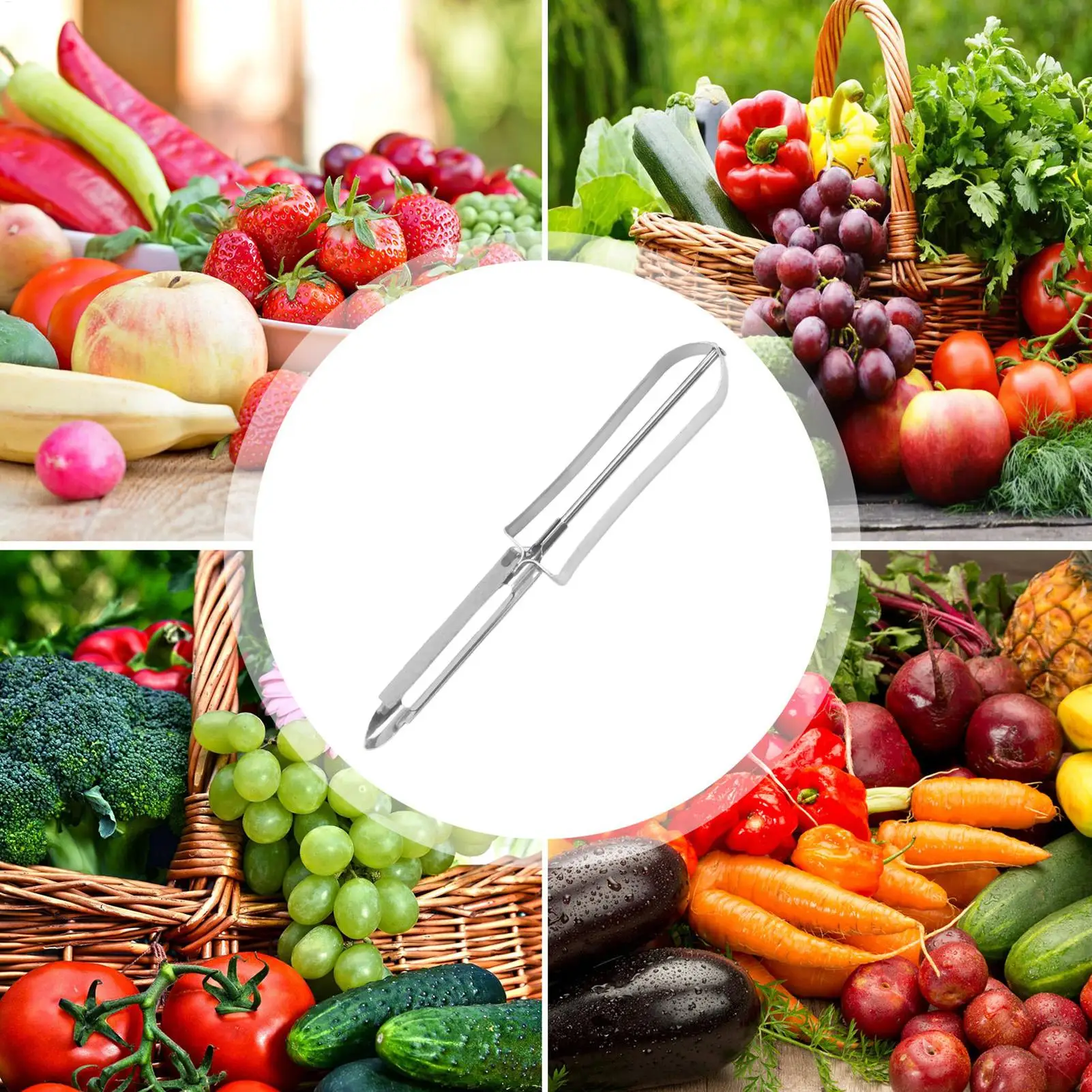 Vegetable Peelers Cutters For Kitchen Stainless Steel Multi-functional Hand Peeler Gadgets With Comfortable Handle