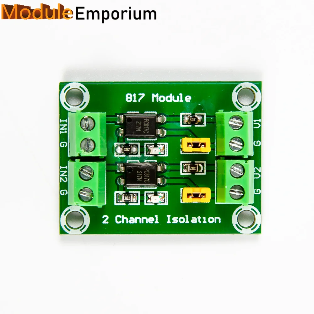 PC817 2 Channels Optocoupler Isolation Module