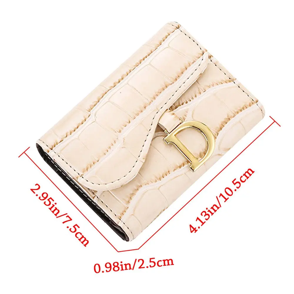 Mini porte-cartes court pour femme, portefeuille en PU, porte-cartes multi-cartes, petite pochette multifonctionnelle, mode