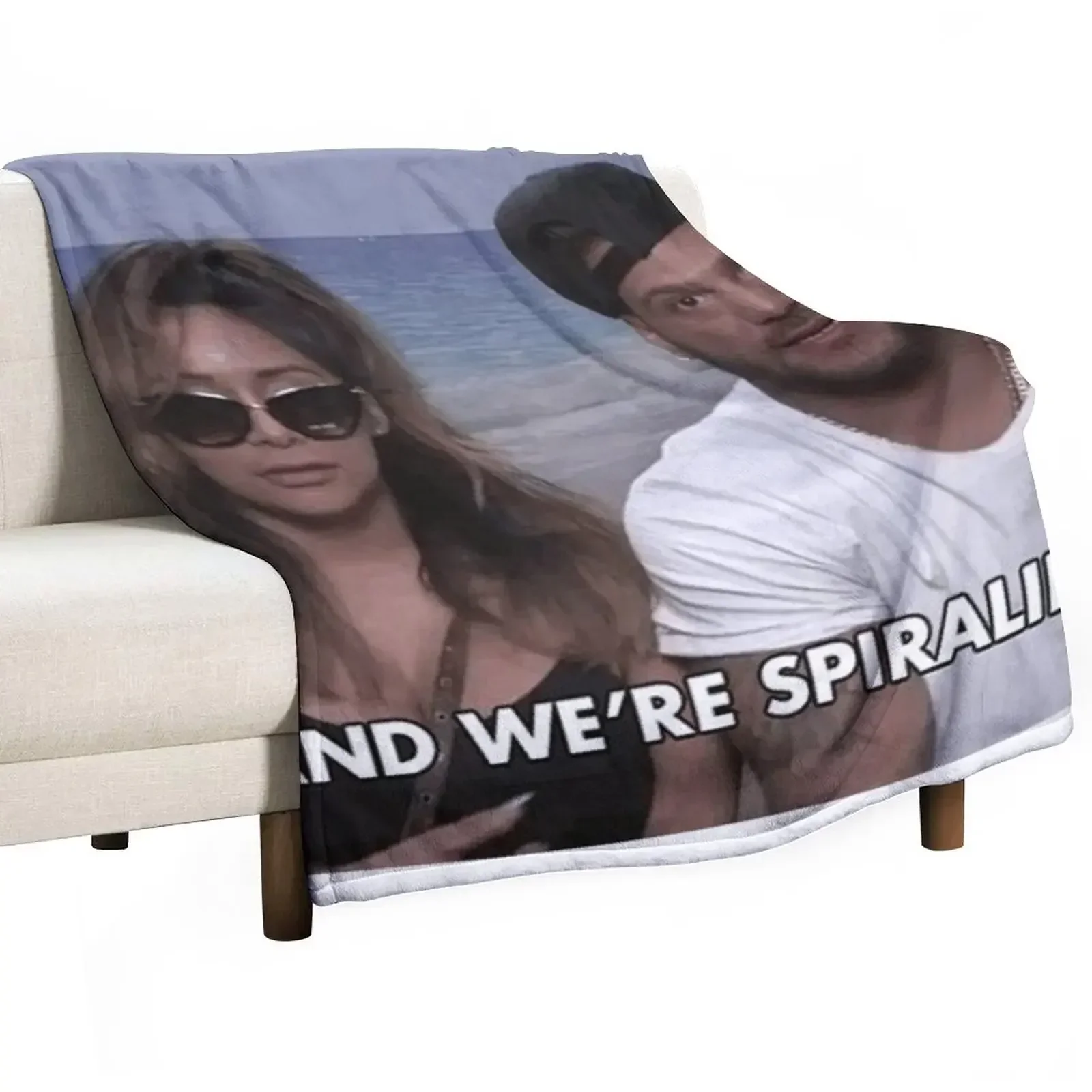 And We're Spiraling Throw Blanket Decorative Throw Decorative Beds Blankets